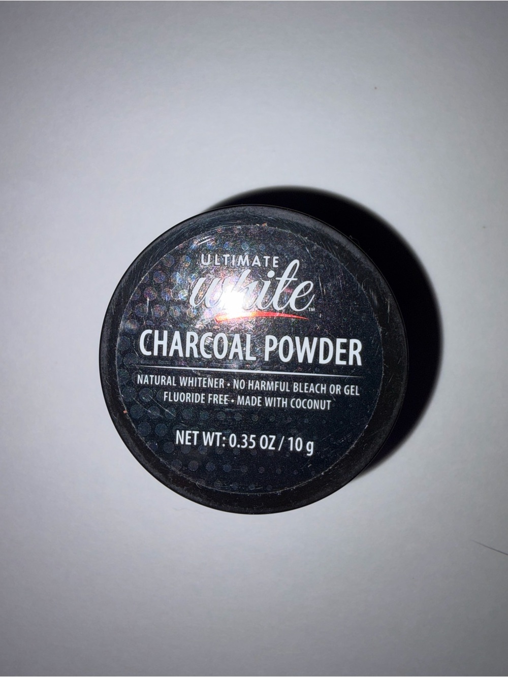 Ultimate White Activated Charcoal Infused Natural Teeth Whitening Powder 0.35 oz